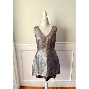 Sachin & Babi Metallic Dress 8 Gold